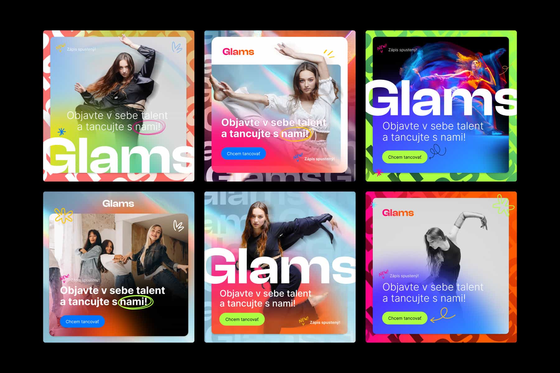 GLAMS social media posts